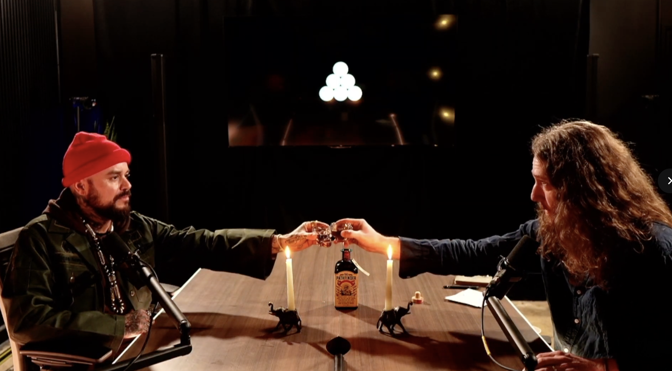 Ernest Chapman recording The Divine Design Podcast